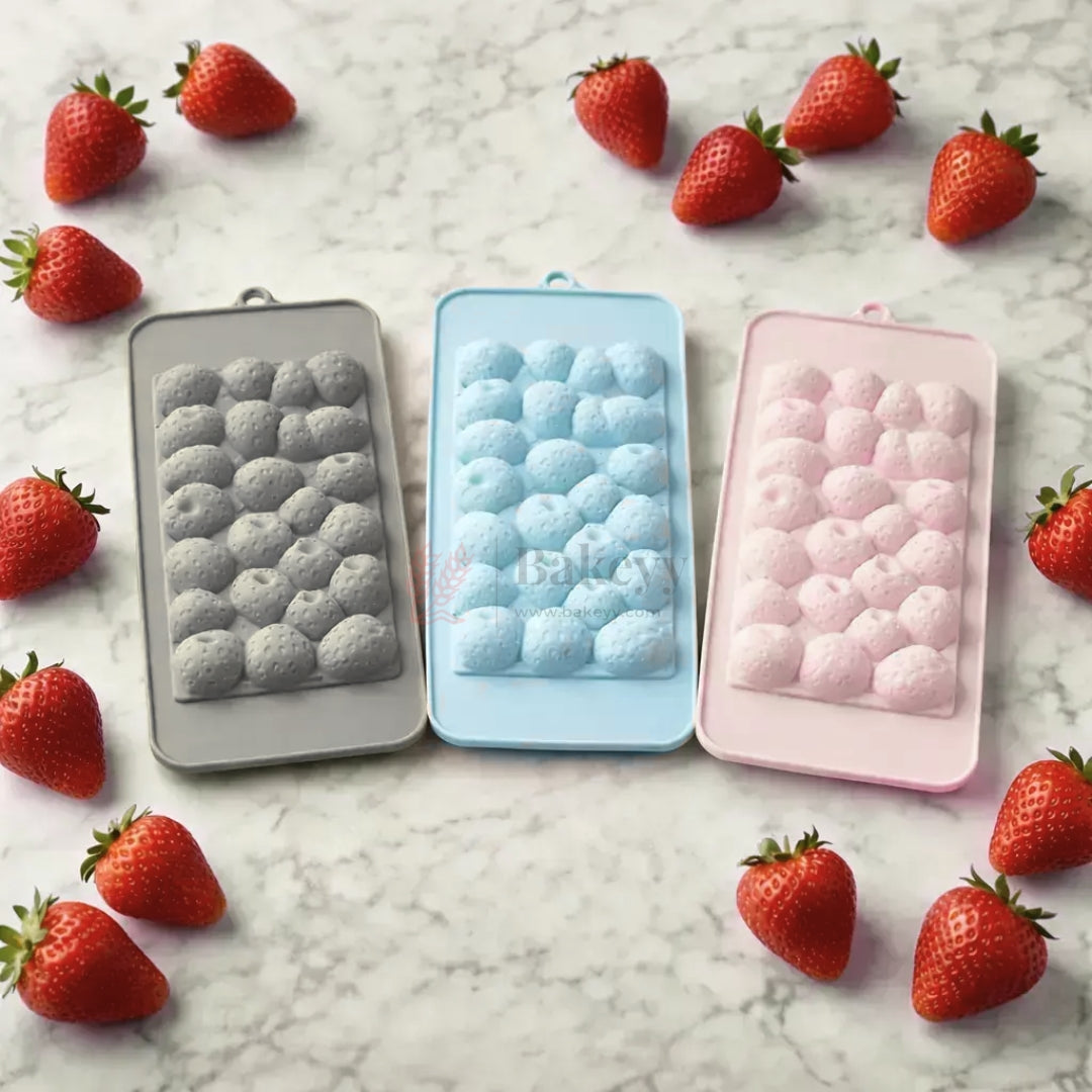 Strawberry Texture Silicone Chocolate Slab Mould | Pack of 1