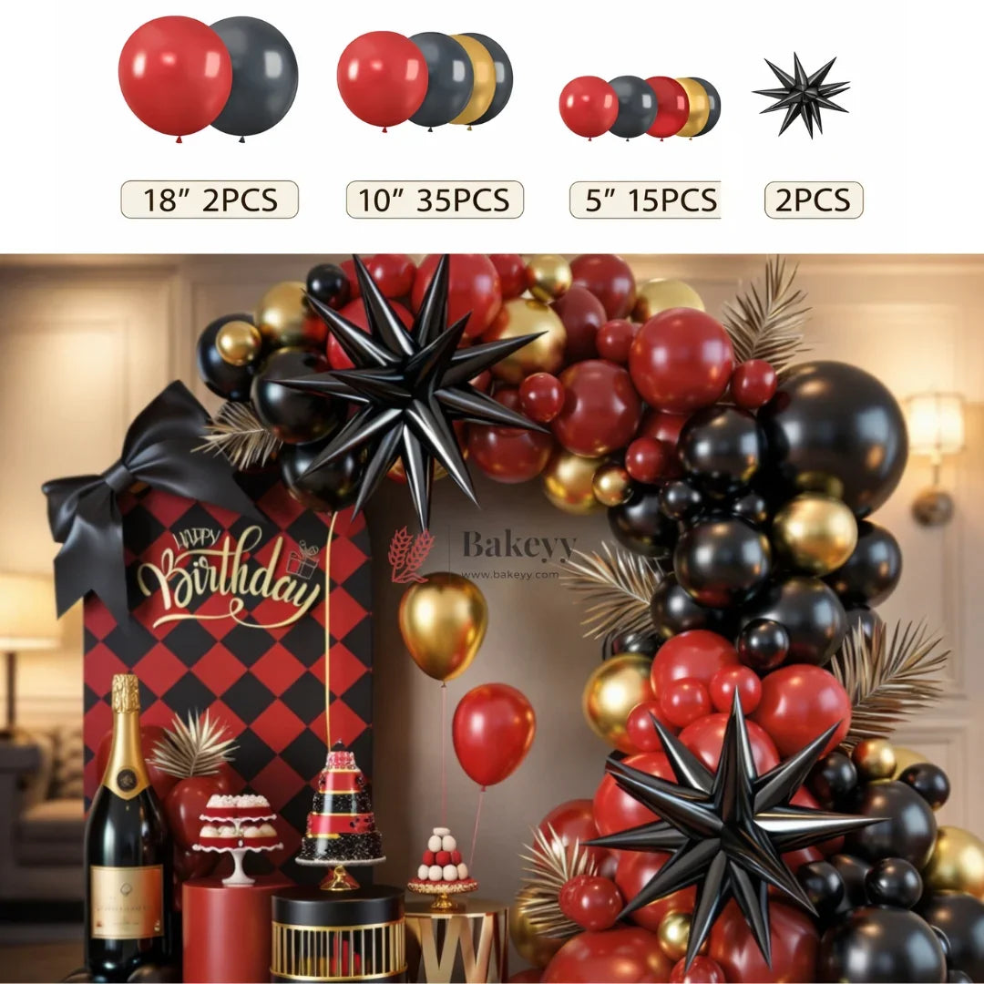 Strawberry_Theme_Balloon_Decoration_Set_Happy_Birthday_Balloon_Arch_Kit_Fruit_Party_Decor_Pack_of_1_4 - Bakeyy.com
