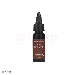 Sugarin_Icing_Gel-Burgundy - Bakeyy.com