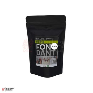 Sugarin Rolling Fondant | Ready-to-Use Icing for Cake Decoration | 225 gm - Bakeyy.com - India - Sugarin Rolling Fondant | Ready-to-Use Icing for Cake Decoration | 225 gm - Black 89.00
