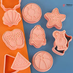 Summer_Beach_Theme_Cookie_Cutter_Embosser_Set_5 - Bakeyy.com