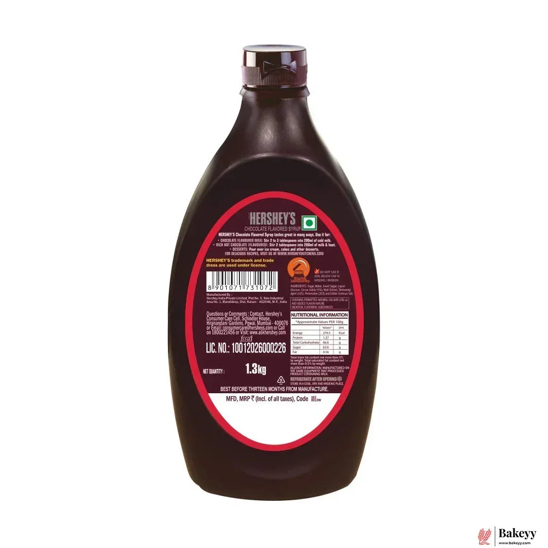 HERSHEY’S Chocolate Syrup – Genuine Chocolate Flavour | 1 Bottle-1.3kg - Bakeyy.com - India - HERSHEY’S Chocolate Syrup – Genuine Chocolate Flavour | 1 Bottle-1.3kg - Default Title