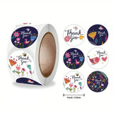 1 Inch Thank You Sticker Roll | 500 Stickers | Pack of 1 