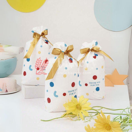 Thank You Plastic Stand Up Treat Favor Bags Gift Wrapper Bags for Candy Cookie Chocolate | Pack of 50 - Bakeyy.com - India - Thank You Plastic Stand Up Treat Favor Bags Gift Wrapper Bags for Candy Cookie Chocolate | Pack of 50 - Default Title