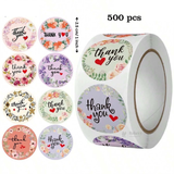 Thank You Stickers Roll | 500 Pcs | Pack of 1