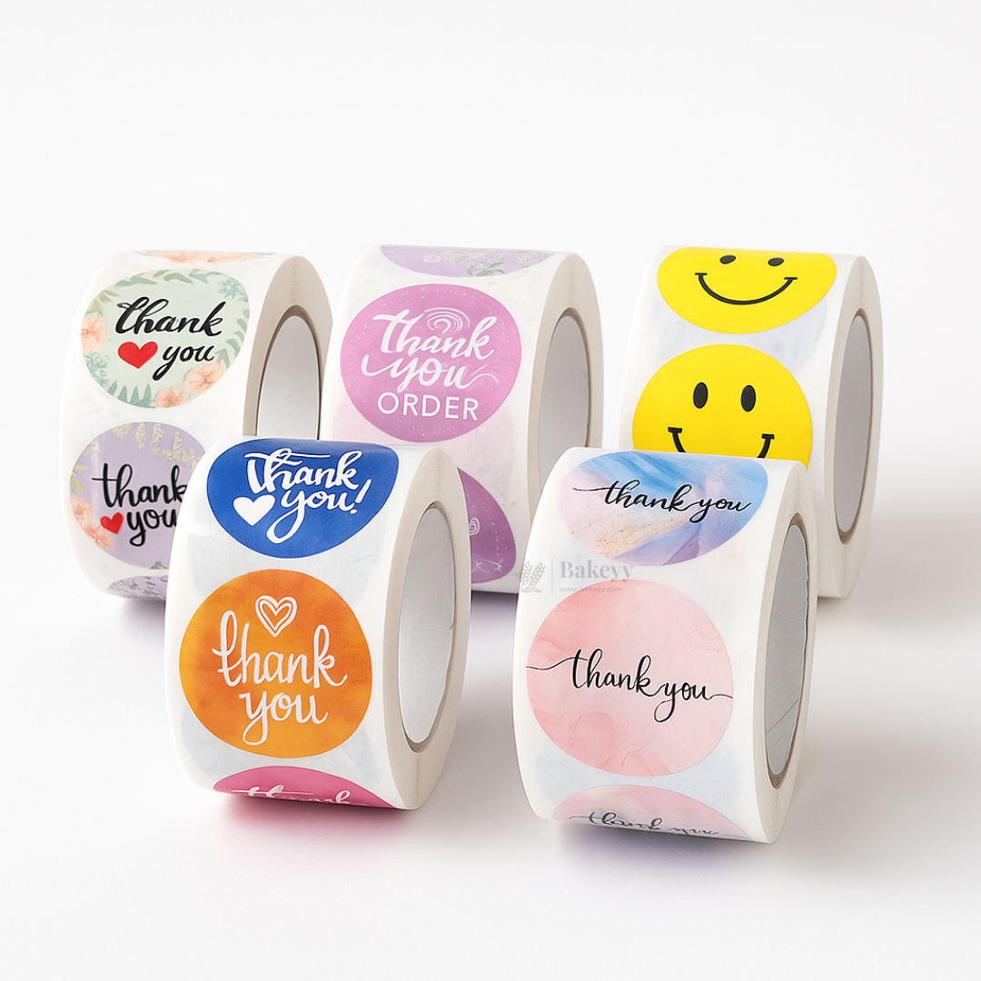 Thank You Stickers Roll | 500 Pcs | Pack of 1