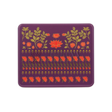 9x5.5x2 Inch | Premium Floral Printed Square Tin Box | Purple Floral Printed | Gift Box for Chocolates, Dry Fruits, Sweets | Pack Of 2