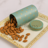 7x15 cm | Mint Green Golden Mandala Premium Storage Tin | Pack of 1