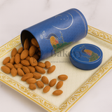 6x14 cm | Royal Blue Peacock Design Premium Storage Tin | Pack of 1