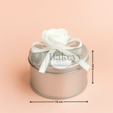 Silver Round Empty Decorative Tin Box | Gift Box | Jewellery Box | Luxury Box | Pack of 12