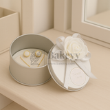 Silver Round Empty Decorative Tin Box | Gift Box | Jewellery Box | Luxury Box | Pack of 12