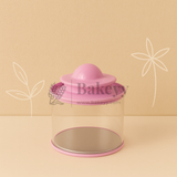 Transparent Round Tin Boxes with Dome Shaped Metal Lids | Mixed Colour | Decorative Tin| Acrylic Box | Storage Tin | Pack of 12