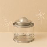Transparent Round Tin Boxes with Dome Shaped Metal Lids | Mixed Colour | Decorative Tin| Acrylic Box | Storage Tin | Pack of 12