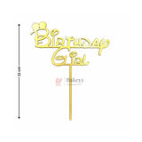 Gold Paper Toppers Happy Birthday Cake Topper