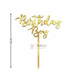 Gold Paper Toppers Happy Birthday Cake Topper