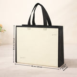 Premium Laminated Carry Bag with Contrast Border Panels | White & Green Variants | 3 Size Options | Pack of 50