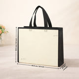 Premium Laminated Carry Bag with Contrast Border Panels | White & Green Variants | 3 Size Options | Pack of 50