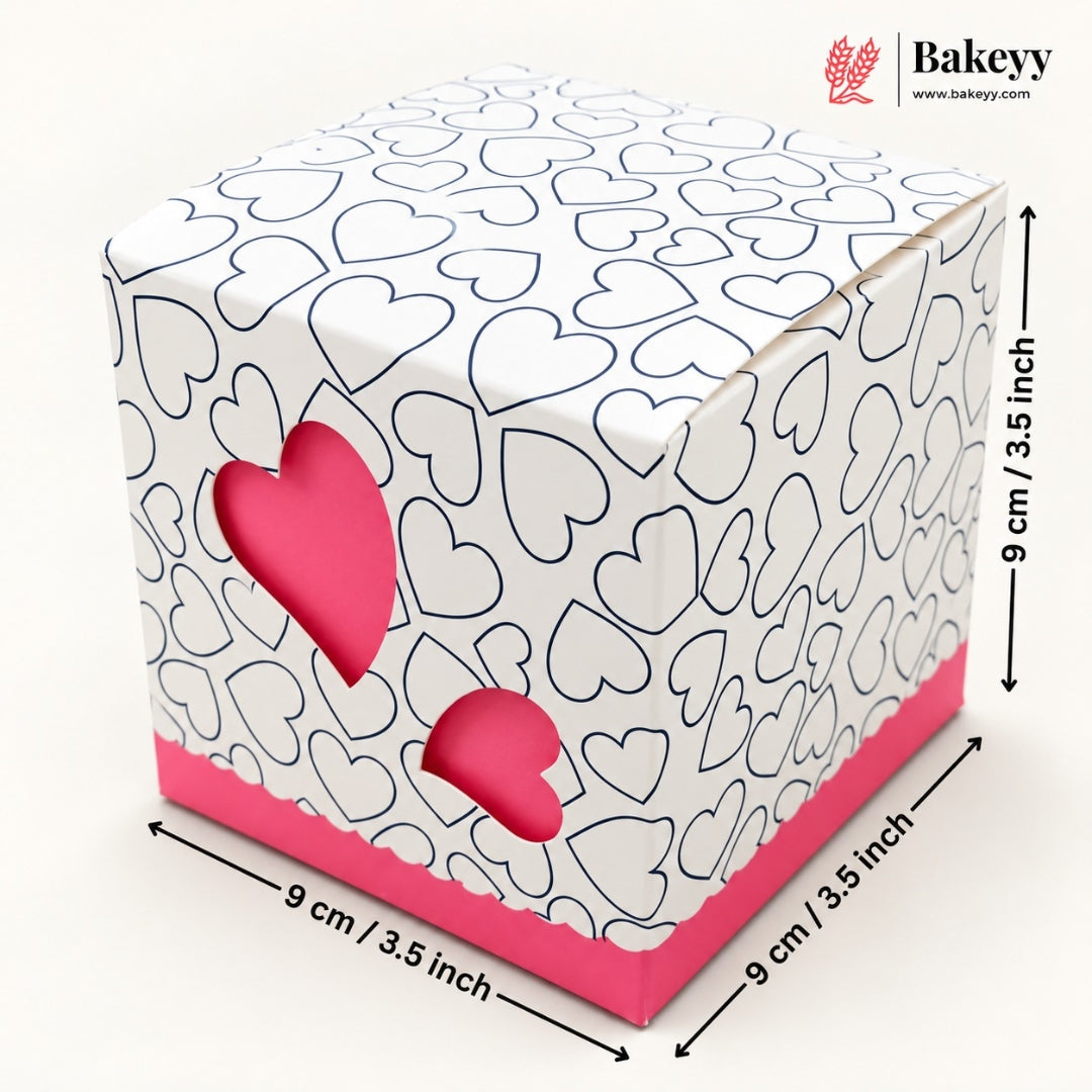 Heart Design Chocolate Goodie Box | Pack of 10