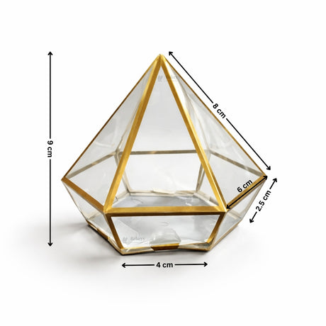 Transparent Diamond Shape PVC Goodie Box | Premium Gift & Favor Packaging | Pack of 10