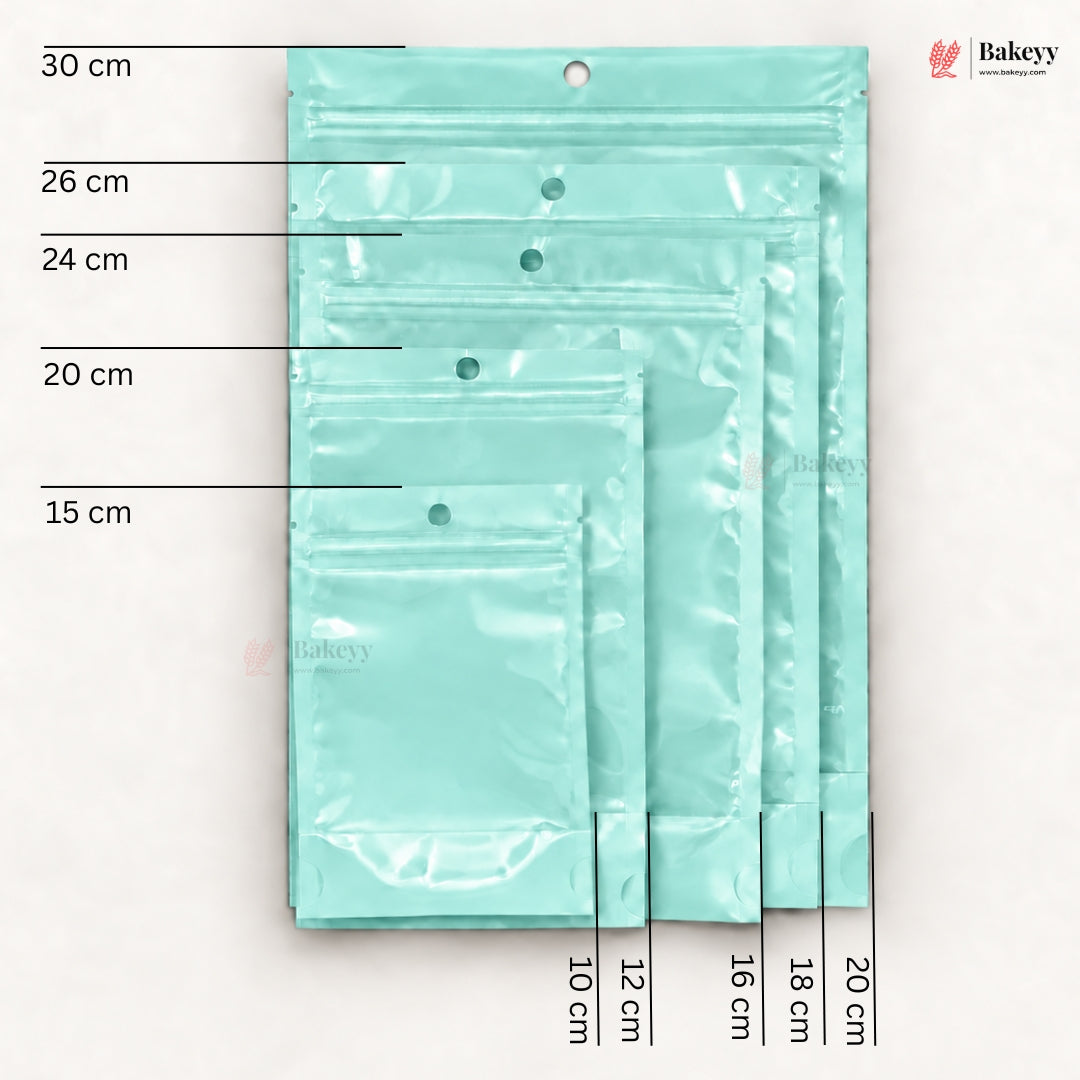 Transparent Front with Pastel Stand-Up Ziplock Pouch | Multiple Colors | Pack of 100