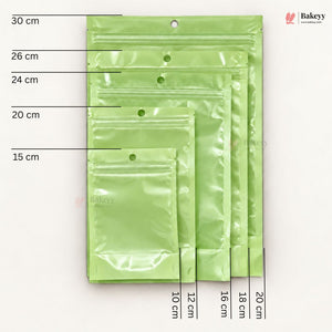 Transparent Front with Pastel Stand-Up Ziplock Pouch | Multiple Colors | Pack of 100
