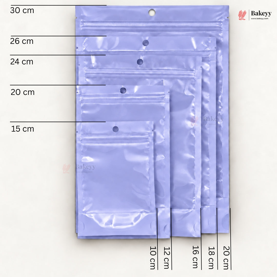 Transparent Front with Pastel Stand-Up Ziplock Pouch | Multiple Colors | Pack of 100