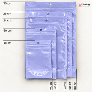 Transparent Front with Pastel Stand-Up Ziplock Pouch | Multiple Colors | Pack of 100