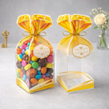 Transparent PVC Gift Bottle Shape Box | Decorative Goodie & Gift Packaging | Pack of 10