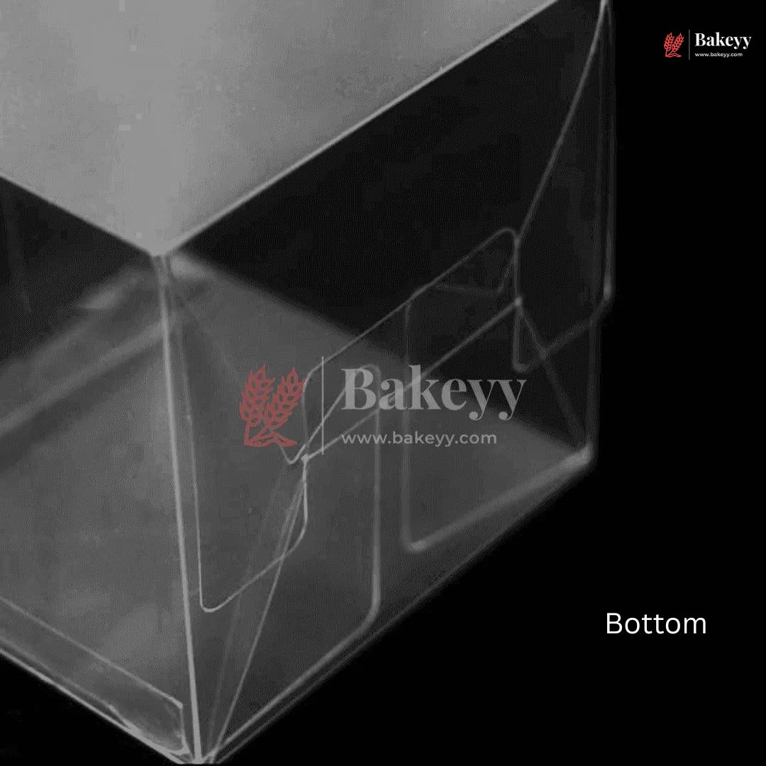 Clear plastic box with 'Bakeyy' branding on a black background