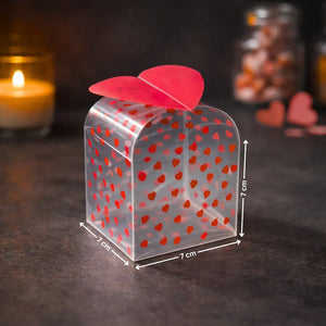 TransparentPVCHeartPrintGoodieBoxwithHeartLid - Bakeyy.com