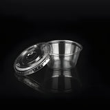 Transparent Dessert Cup with Lid | Clear Plastic Mousse & Pudding Cup | Multipurpose Food Packaging | Pack of 100