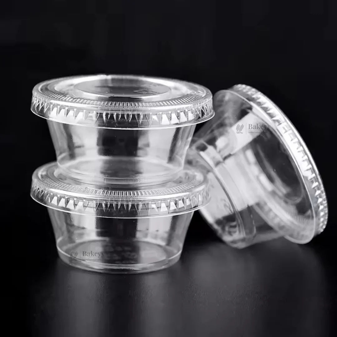 60ml & 90ml - Transparent Dessert Cup with Lid | Clear Disposable Cup | Dessert Packaging | Pack of 100