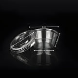 Transparent Dessert Cup with Lid | Clear Plastic Mousse & Pudding Cup | Multipurpose Food Packaging | Pack of 100