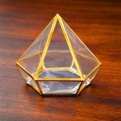 Transparent Diamond Shape PVC Goodie Box | Premium Gift & Favor Packaging | Pack of 10
