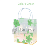 Dream Flower Frosted Transparent Gift Bags With Handle | Pack of 10