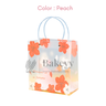 Dream Flower Frosted Transparent Gift Bags With Handle | Pack of 10