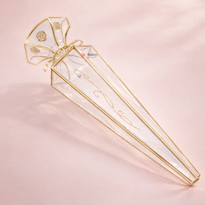 Transparent_Long_Cone_PVC_Goodie_Box2_Clear_Chocolate_packaging - Bakeyy.com