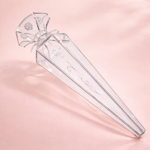 Transparent Long Cone PVC Goodie Box | Clear Chocolate packaging