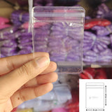 Transparent PVC Ziplock Pouch | Jewellery & Small Accessories | Multi-Size Assorted Pack | Pack of 100