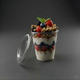 Transparent Dessert Cup with Lid | Clear Disposable Cup | Dessert Packaging | Pack of 100