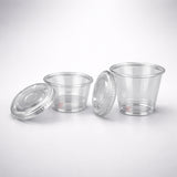 60ml & 90ml - Transparent Dessert Cup with Lid | Clear Disposable Cup | Dessert Packaging | Pack of 100