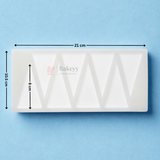 Triangle Garnishing Silicone Mould for Cakes & Chocolates | Geometric Cake Decoration Mould | Pack of 1