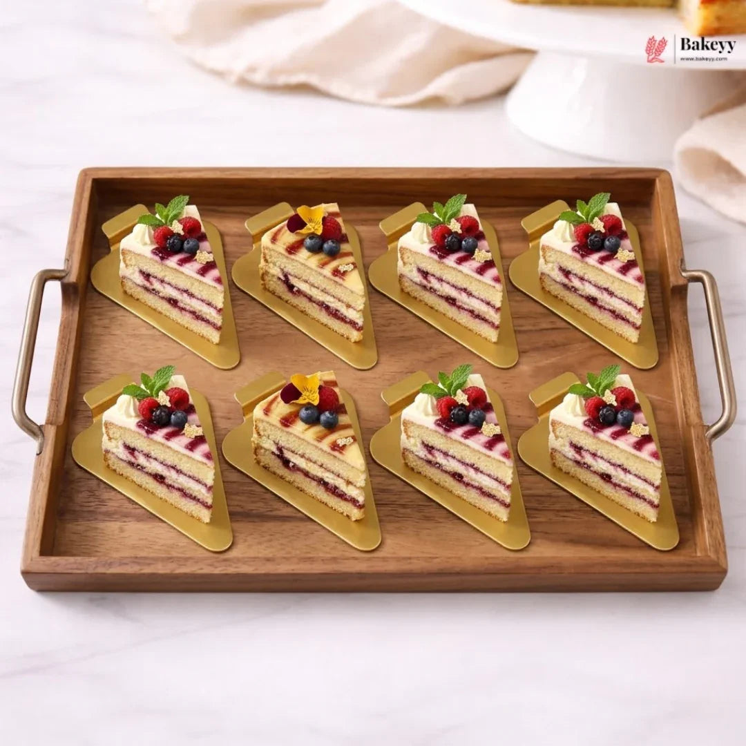 Triangle_Pastry_Base_Gold_Finish_Plastic_Dessert_Display_Base_3 - Bakeyy.com