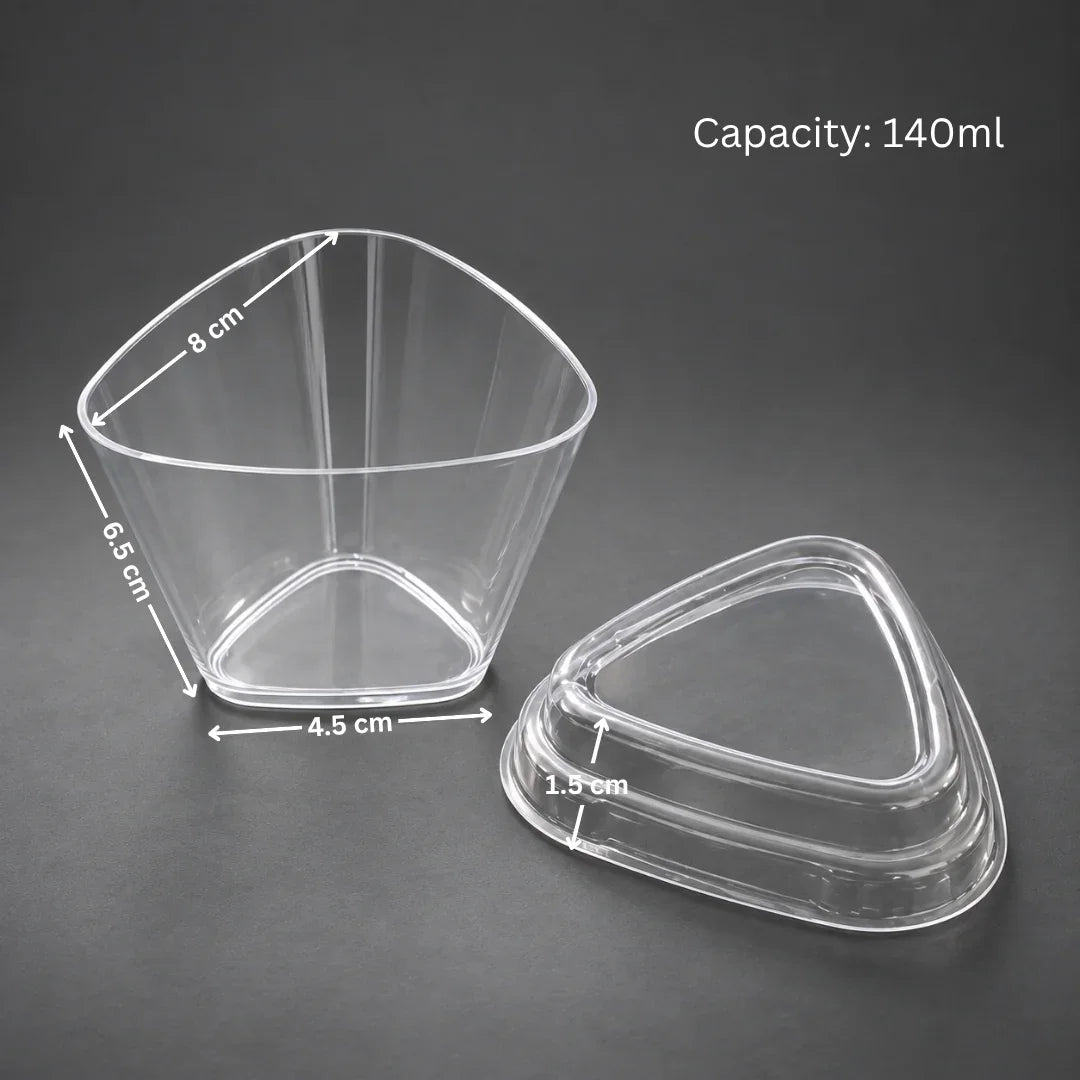 Triangular_Dessert_Container_with_Lid_1 - Bakeyy.com IN