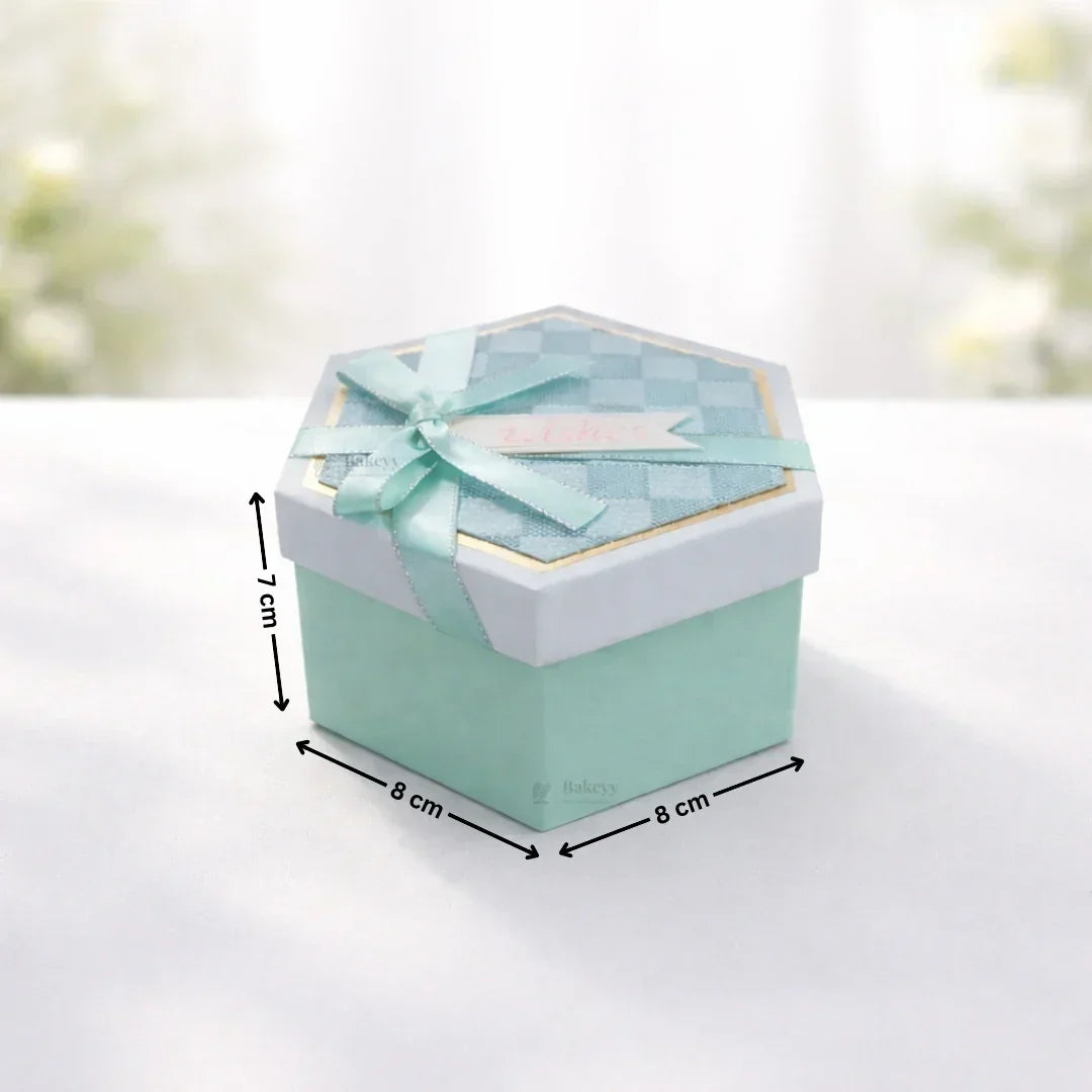 Turquoise_Hexagon_Gift_Box_with_Ribbon5 - Bakeyy.com