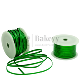 Premium Twist Tie Roll | Decorative Wire Ribbon for Festive & Bakery Packaging - Bakeyy.com - India - Premium Twist Tie Roll | Decorative Wire Ribbon for Festive & Bakery Packaging - Green