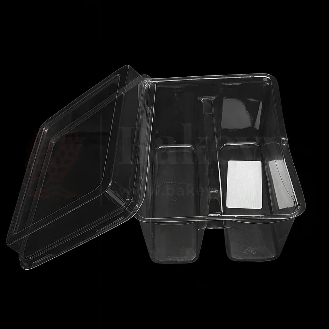 Two_Compartment_PET_Box_with_Lid_Pack_of_50_Perfect_for_Churros_Chocolate_sauce_img2 - Bakeyy.com
