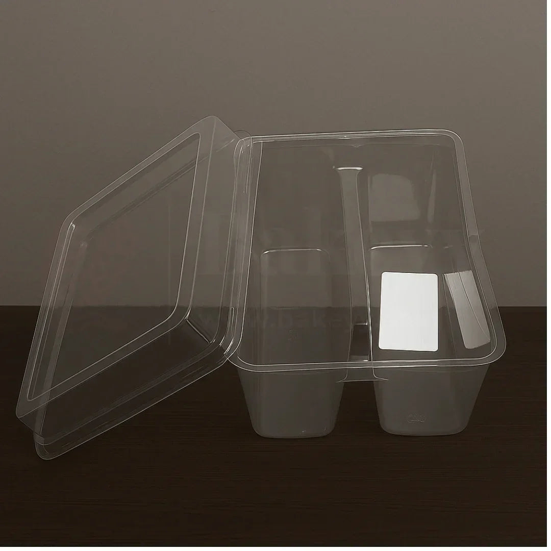 Two_Compartment_PET_Box_with_Lid_Pack_of_50_Perfect_for_Churros_Chocolate_sauce_img4 - Bakeyy.com