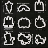 Unicorn Multi Cutter Set | 8 Piece | Pack of 1 