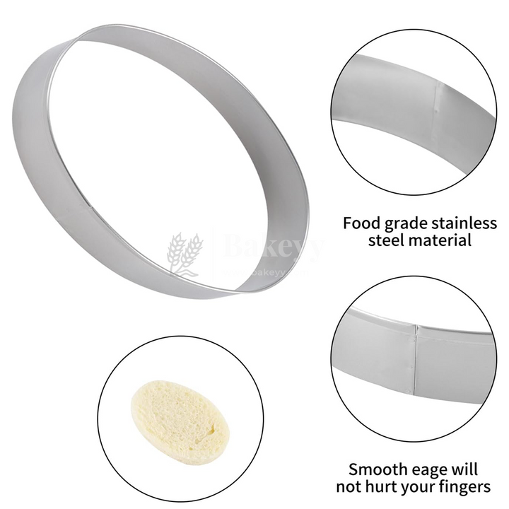 Oval Cake Mould | Set Of 5 CM Stainless Steel Star Cutter Pancake Mould - Bakeyy.com